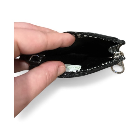 Vera Bradley Black and White Croc-Embossed Wallet - Picture 5 of 5